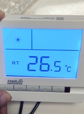 水采暖水地暖控制器线控器控制电磁阀HA208 电地暖温控器开关面板