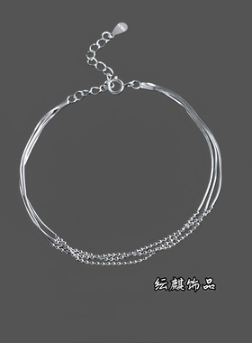 多层圆珠手链女小众设计高级感时尚精致简约个性百搭气质手串手饰