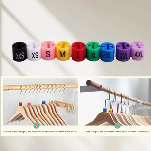 扣服装 子数字尺码 衣架尺码 字母展示标签彩圆形塑料成人裤 标圈 包邮