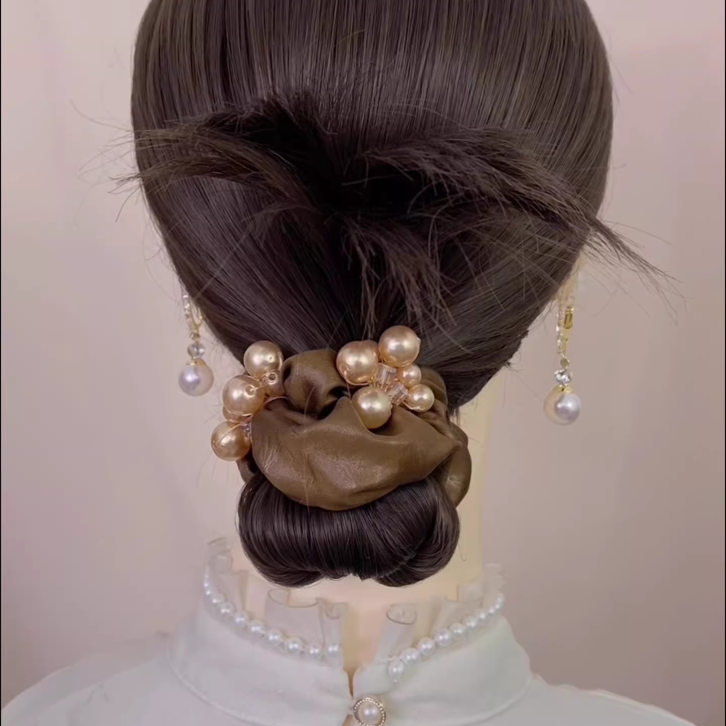 2025秋冬高级感黑色大肠发圈