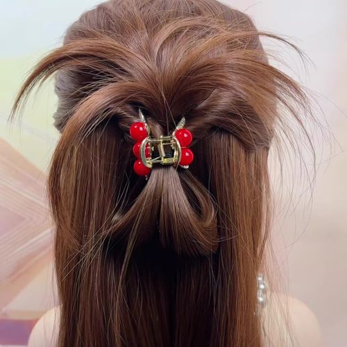 高级水钻发夹迷你珠珠小抓夹女