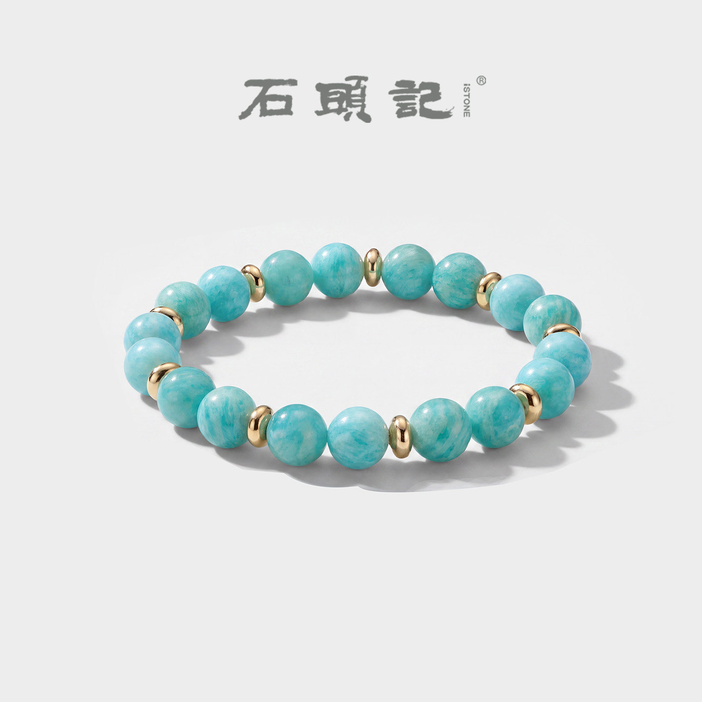 iSTONE/石头记天河石手串女款女生精致小众手链海水蓝气质手饰