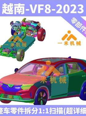 越南 VinFast VF8 2023款实车扫描三维模型点云STL数据3D数模L243