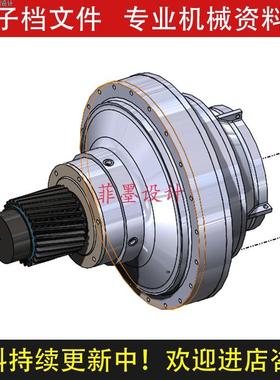二级NWG行星减速器机械设计SolidWorks14版三维模型建模C21641