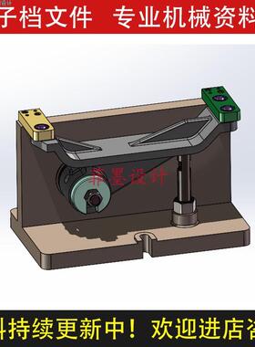 机油泵传动轴支架夹具设计钻11孔SW12三维模型说明CAD图纸C22117