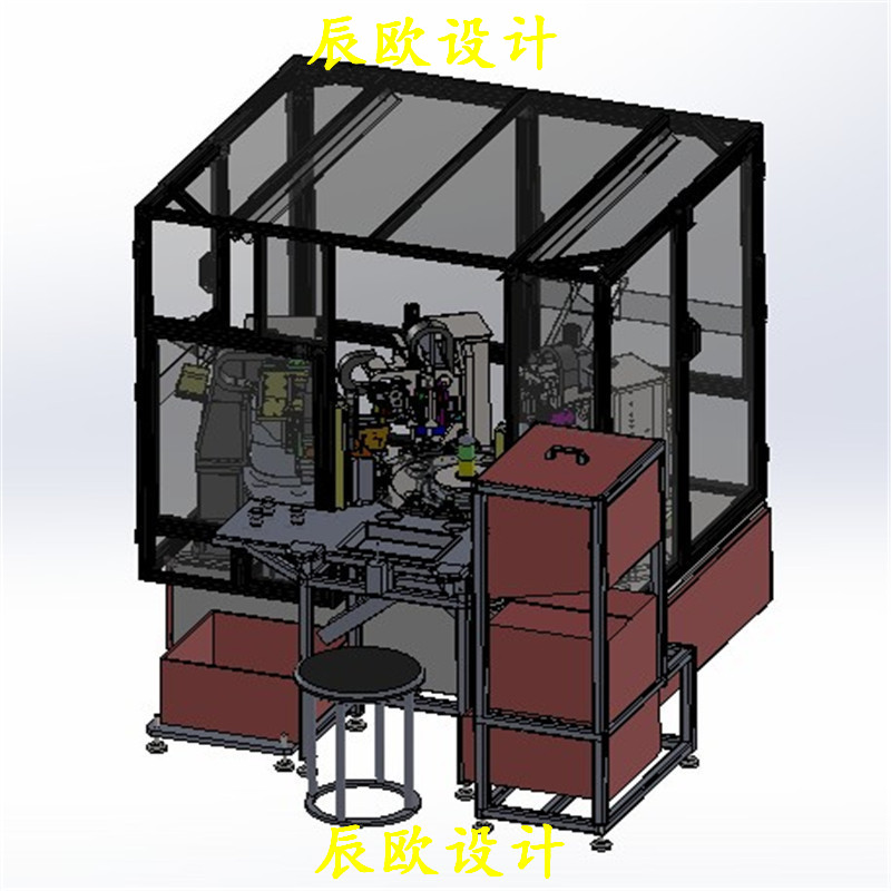 半自动端子插入机3D图纸 T392机械设计参考资料设计素材特价