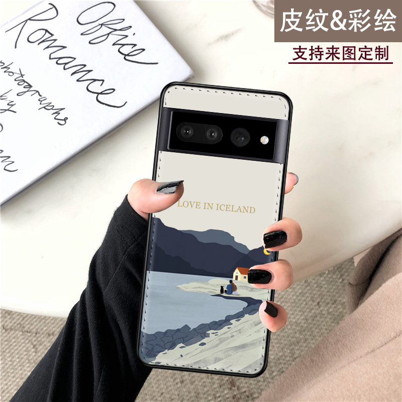 谷歌Pixel7皮纹手感防摔防手汗