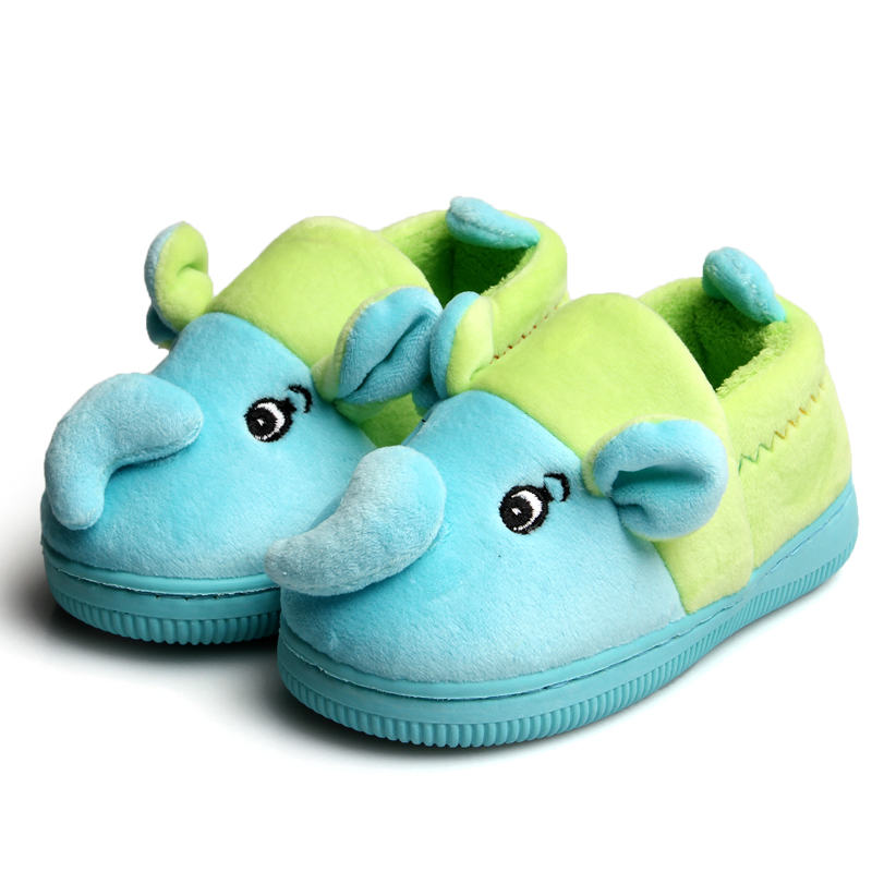 Chaussons enfants en suède pour hiver - semelle caoutchouc - Ref 1032268 Image 1