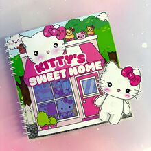 kitty猫小屋纸娃娃小女孩过家家手工diy成品自制安静书玩具