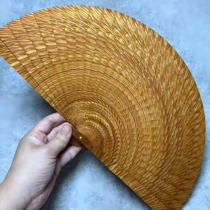 金丝楠木苏扇工艺扇文玩收藏送礼