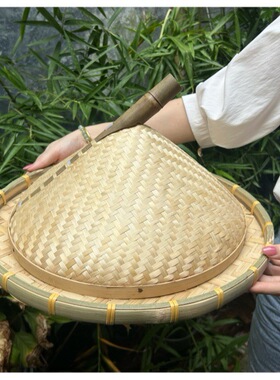 竹编锅盖特色菜罩子甲鱼盖子网红