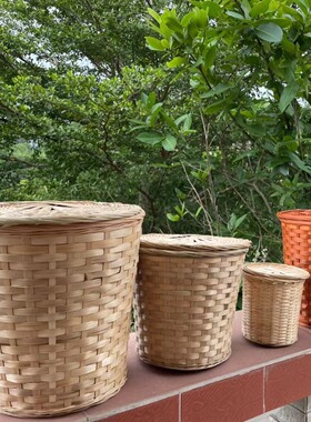 手工竹制品环保竹编茶篓茶叶篮