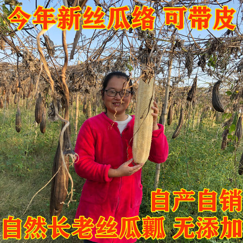 丝瓜络天然农家老丝瓜瓤带壳水瓜