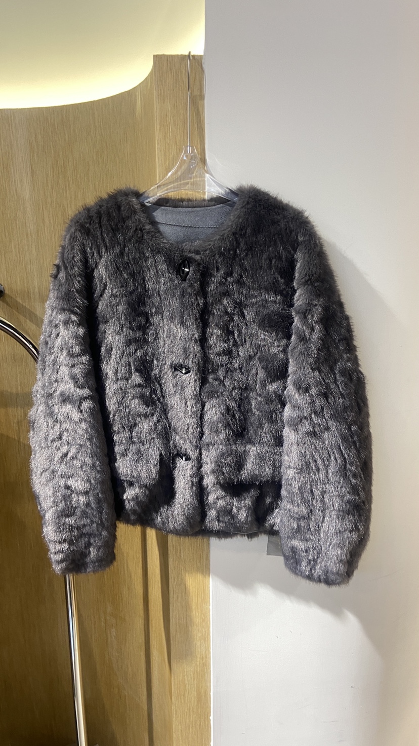 欧货2025秋冬季新款仿水貂绒皮毛一体外套女环保皮草毛毛上衣女潮