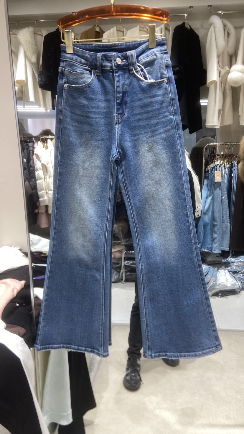 欧货2026春新四面弹牛仔拖地裤女修身喇叭裤女修身显瘦百搭牛仔裤,女装/女士精品,牛仔裤,淘宝优惠券,粉丝福利购,淘宝优惠卷