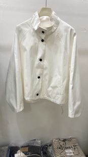 欧货2025春新款立领个性百搭通勤短款夹克外套女欧洲站韩版上衣潮