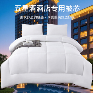 加厚保暖宾馆白1.5丝棉被2x2.3米 五星级酒店专用被子被芯春秋冬季