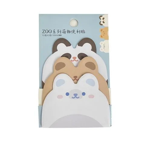 卡通备忘本可撕计划本留言条便利贴萌物系列可爱便签本