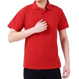 Летняя футболка polo для работы подходит для мужчин и женщин, короткий рукав, делается под заказ