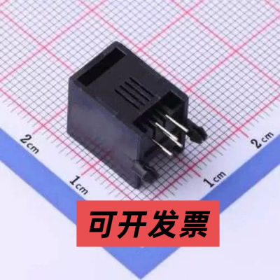 5501-4P4C-13MM 以太网连接器(RJ45 RJ11) 弯插 不带LED 插件