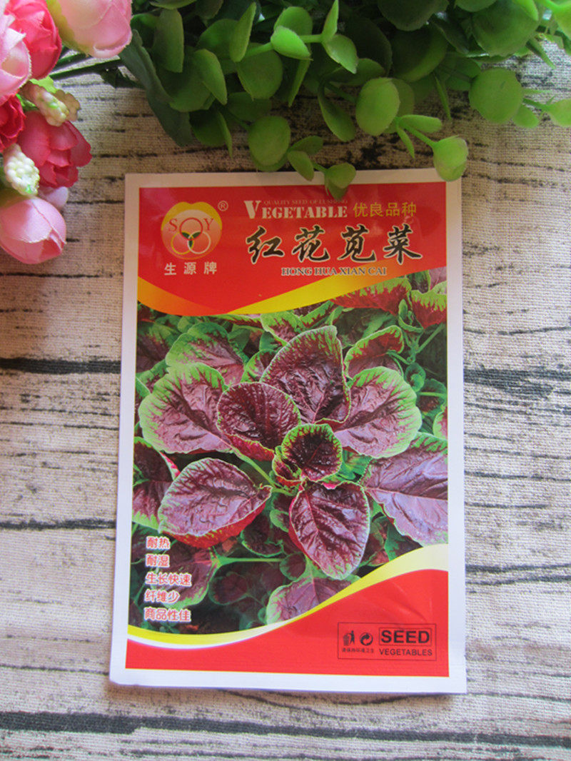 云南蔬菜种子包邮红花苋菜15克红小米菜家庭园艺菜地农用菜籽播种