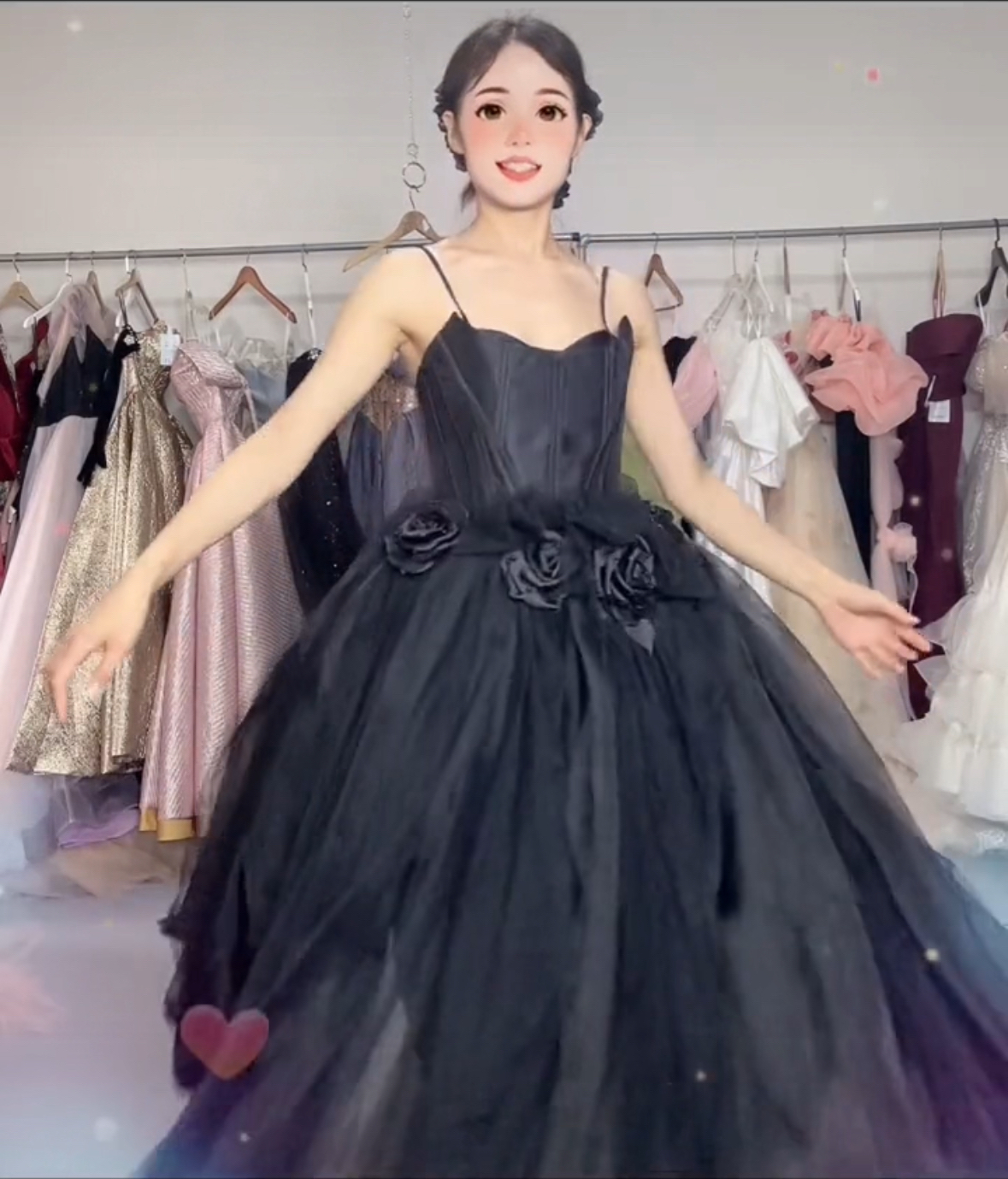 直播间拍女装连衣裙