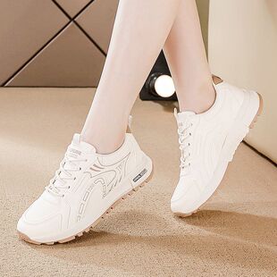 女鞋冬季初三学生中考体育考试跑步鞋跳绳专用鞋运动旅游小白鞋女