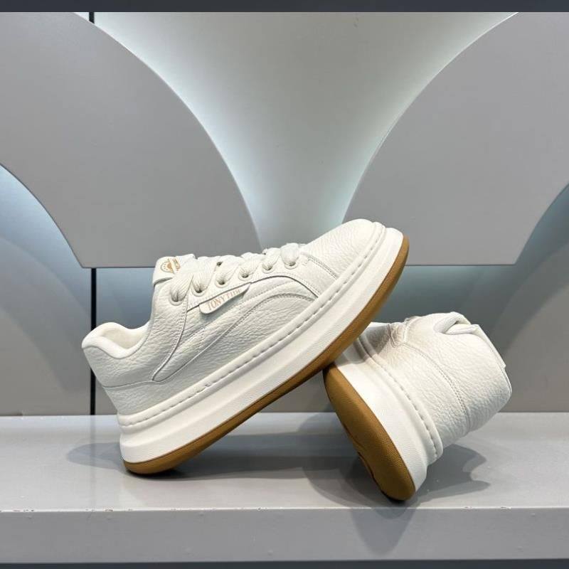 工厂尾货头层牛皮平底小白鞋软底软面女单鞋休闲宽松大头板鞋,女鞋,时尚休闲鞋,淘宝优惠券,粉丝福利购,淘宝优惠卷