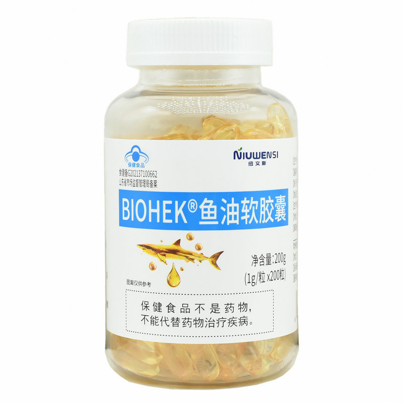 BIOHEK鱼油软胶囊200粒纽文斯