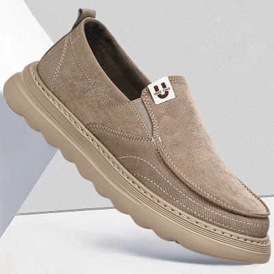 男士休闲布鞋一脚蹬男鞋新款