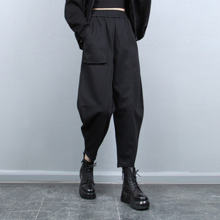 宽松垮裤 新品 大码 休闲裤 潮 小脚哈伦九分裤 显瘦老爹裤 女2025年秋季