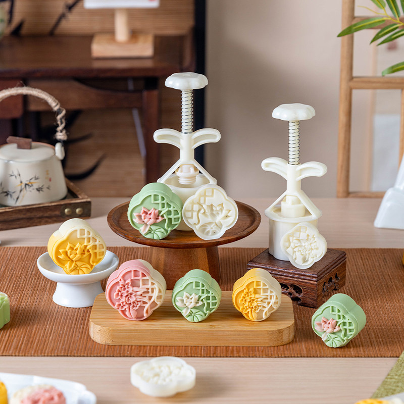美涤敦煌窗花手压月饼模具
