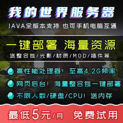 我的世界服务器Minecraft联机MC