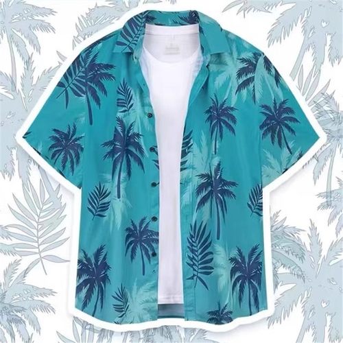 汤米衬衫度假同款沙滩夏威夷外套上衣罪恶都市迈阿密夏季衬衫海边