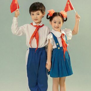 80年代怀旧服装儿童90覆古六一舞蹈演出服毕业服套装