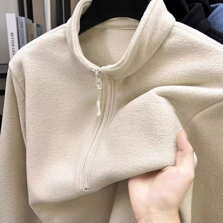 男士打底衫冬季翻领纯色