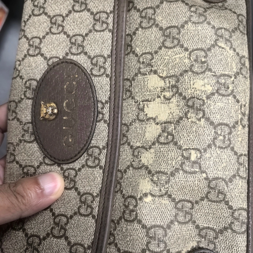 虎头包老化修复奢侈品包包手绘老花换皮养护皮包补色翻新边油护理