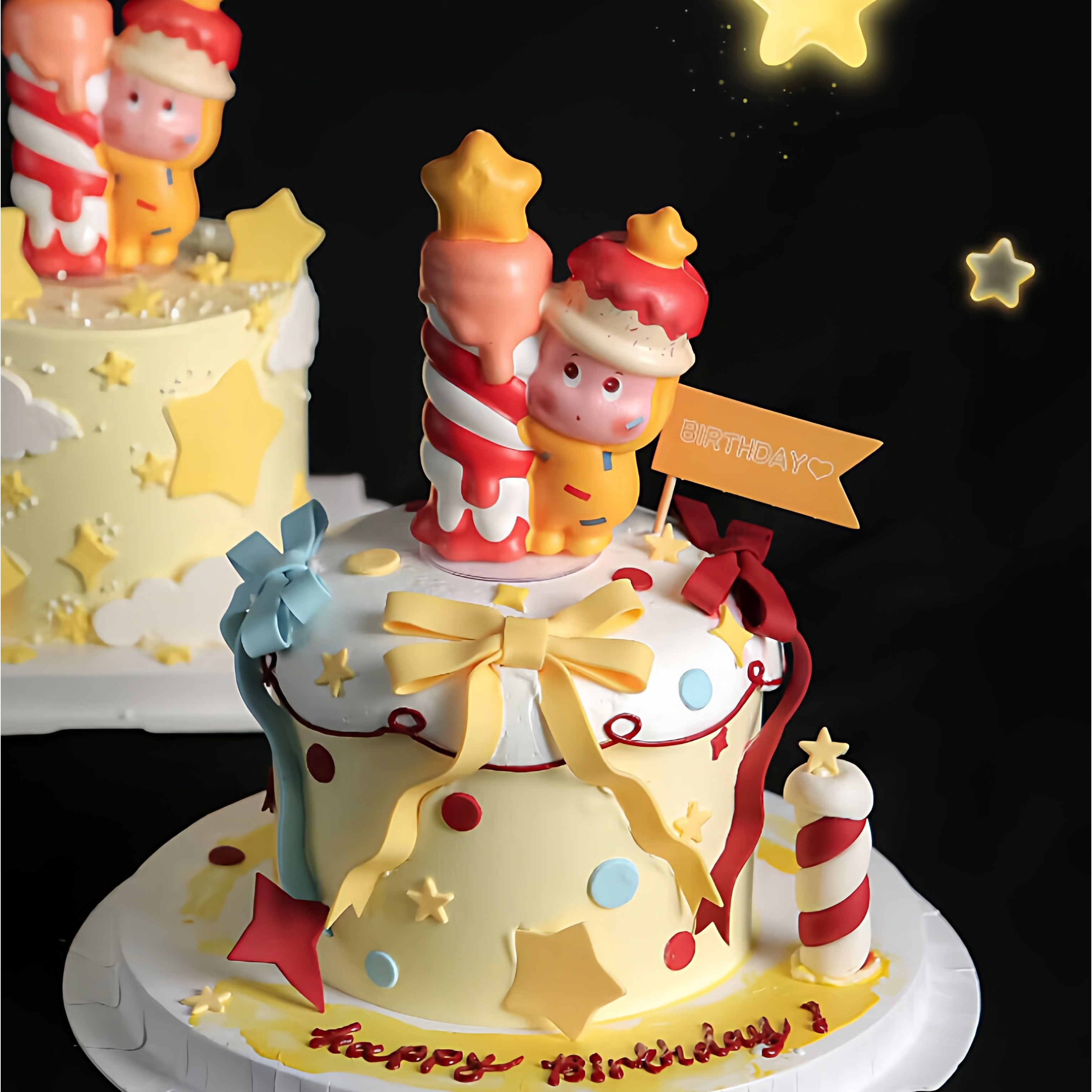 小红书同款星星人蛋糕装饰摆件卡通可爱许愿宝宝儿童公仔装扮插件,节庆用品/礼品,节日装扮用品,淘宝优惠券,粉丝福利购,淘宝优惠卷