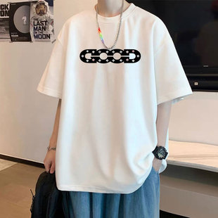 T恤男女夏季 潮牌半袖 爆款 宽松休闲美式 2025新款 重磅纯棉good短袖