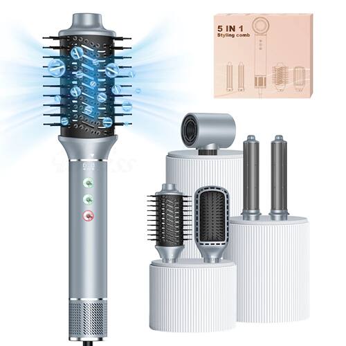 Professional 5 in 1 Hair Styler Hot Air Pick Electric Comb H
