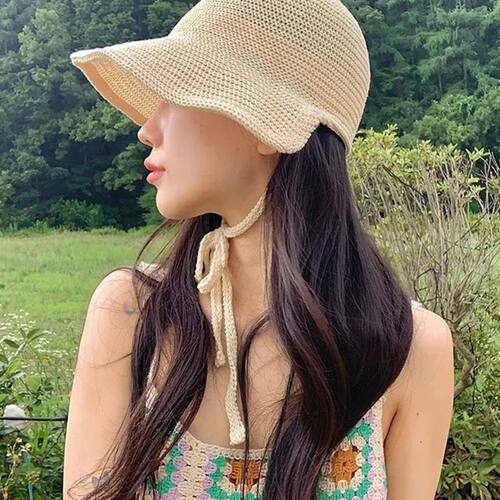 Summer Straw Sun Hat for Women Japanese Cute Strap Cap Summe