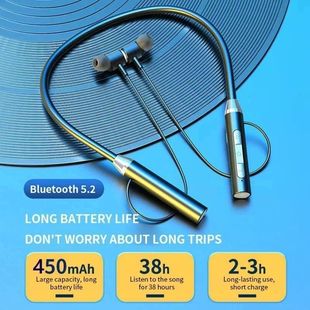 Earphones Wireless Headphones Magnetic Sport Neckband Neck-h