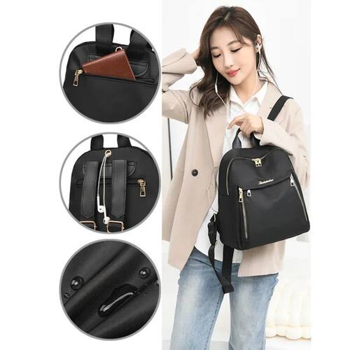 Fashion casual nylon bag women's travel lightweight backpack