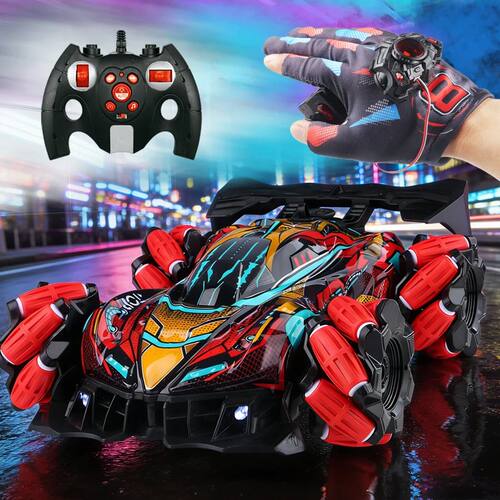 4Wd Rc Stunt Car with Sprayer & Namu Wheels, 2.4g Remote Con