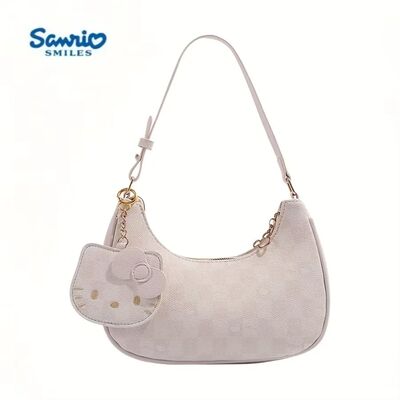 Sanrio 2026 New Sanrio Pink Cute  Kitty Armpit Bag, Cartoon