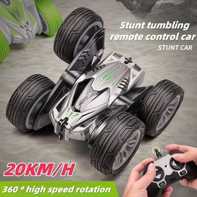 Remote Control Double-Sided Stunt Car, 360° Rotating, High-