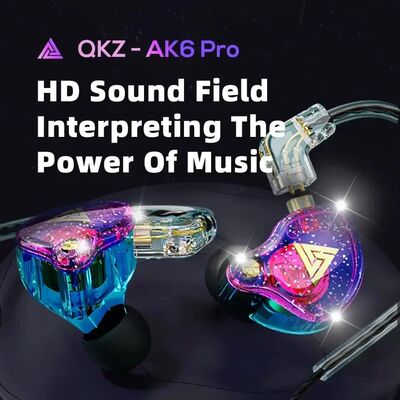 Original QKZ AK6 Pro Copper Driver HiFi Wired Earphone Sport