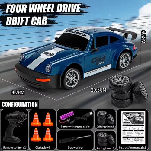 New 4WD Remote Control Drift Car Full Size 1:24 Mini Remote