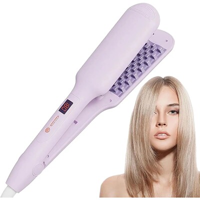 3D Grid Volumizing Hair Crimping Iron Hair Fluffy Corrugated