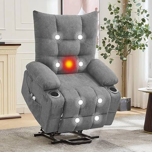 Power Lift Recliner Chair for Elderly - Electric Massage & H